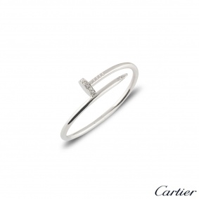 Cartier White Gold Diamond Juste Un Clou Bracelet Size 15?B6048715 Cartier White Gold Diamond Juste Un Clou Bracelet Size 15?B6048715